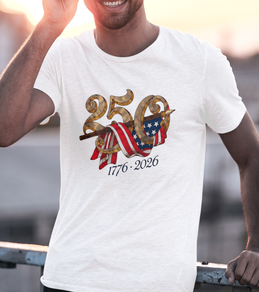 America 250 Years 1776 2026 Dodgers Celebration T-Shirt