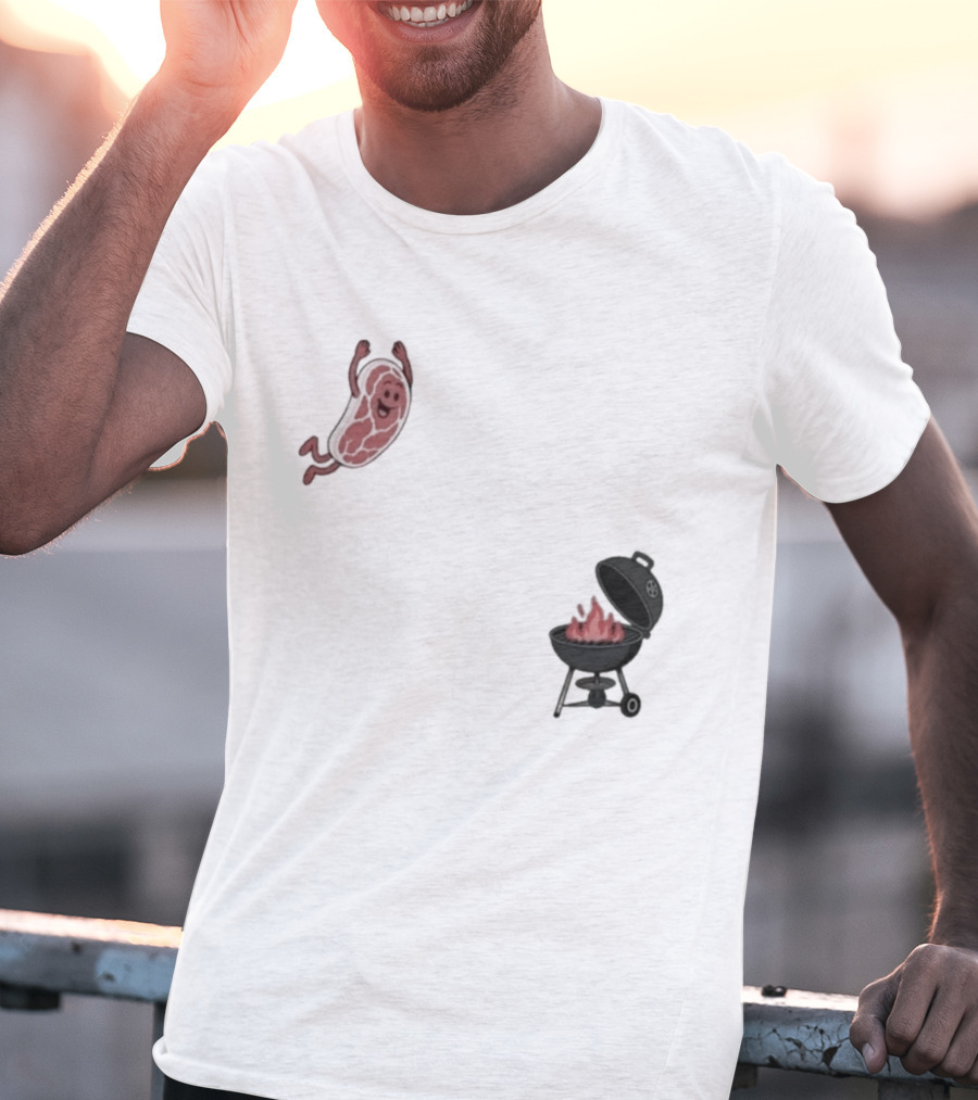 BBQ Jumping Steak 2026 Funny Grill T-Shirt
