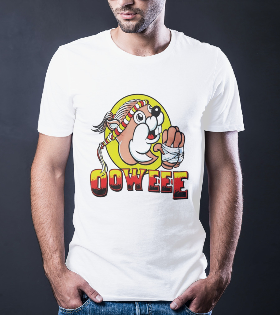 Buc Ees Muay Thai Beaver Ooweee Fighter T-Shirt