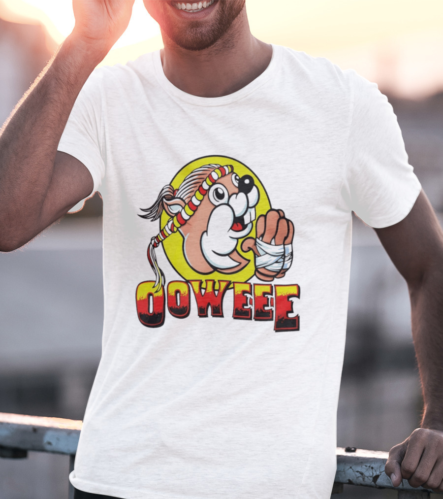Buc Ees Muay Thai Beaver Ooweee Fighter T-Shirt