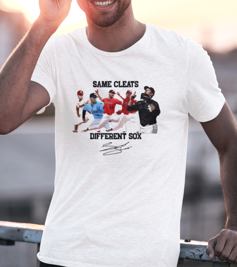 MLB Same Cleats Different Sox Baseball Players T-Shirt