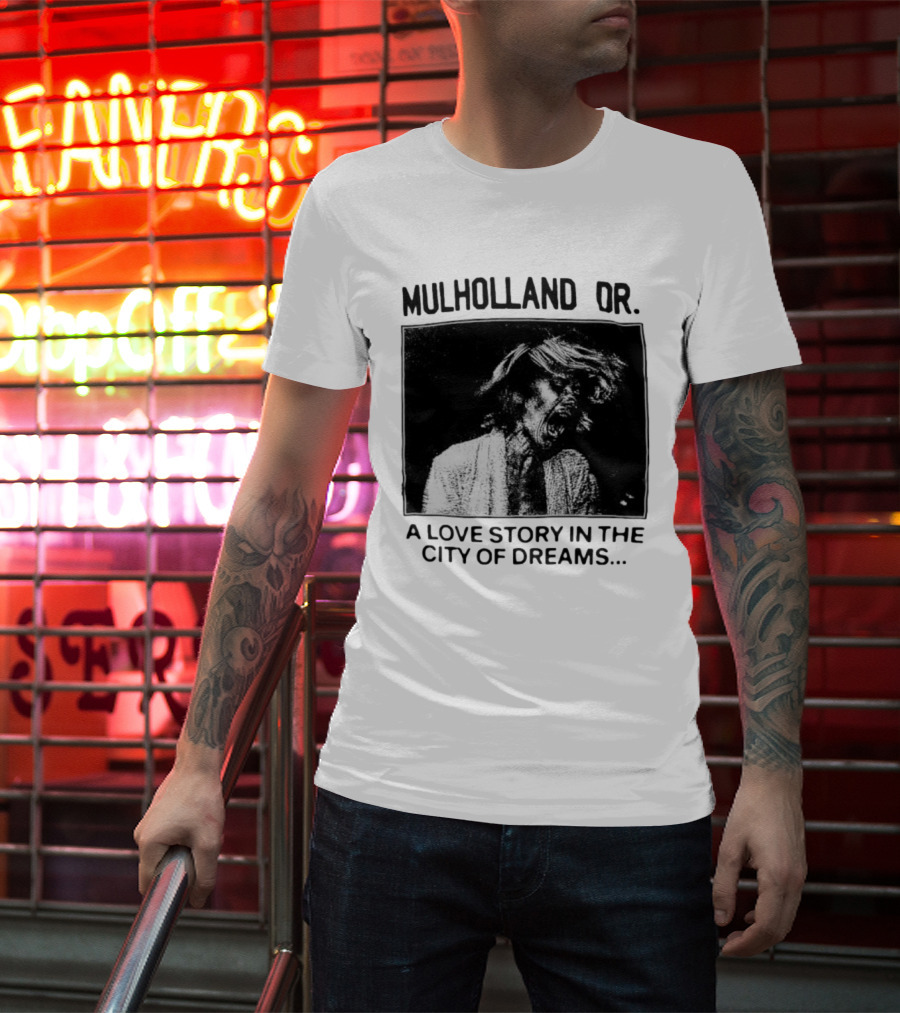 Mulholland Dr. A Love Story In The City Of Dreams Vintage Noir Aesthetic T-Shirt