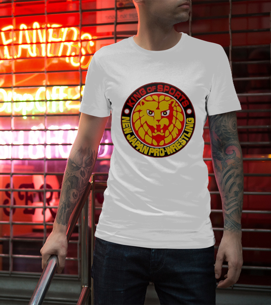 King Of Sports New Japan Pro Wrestling Lion T-Shirt