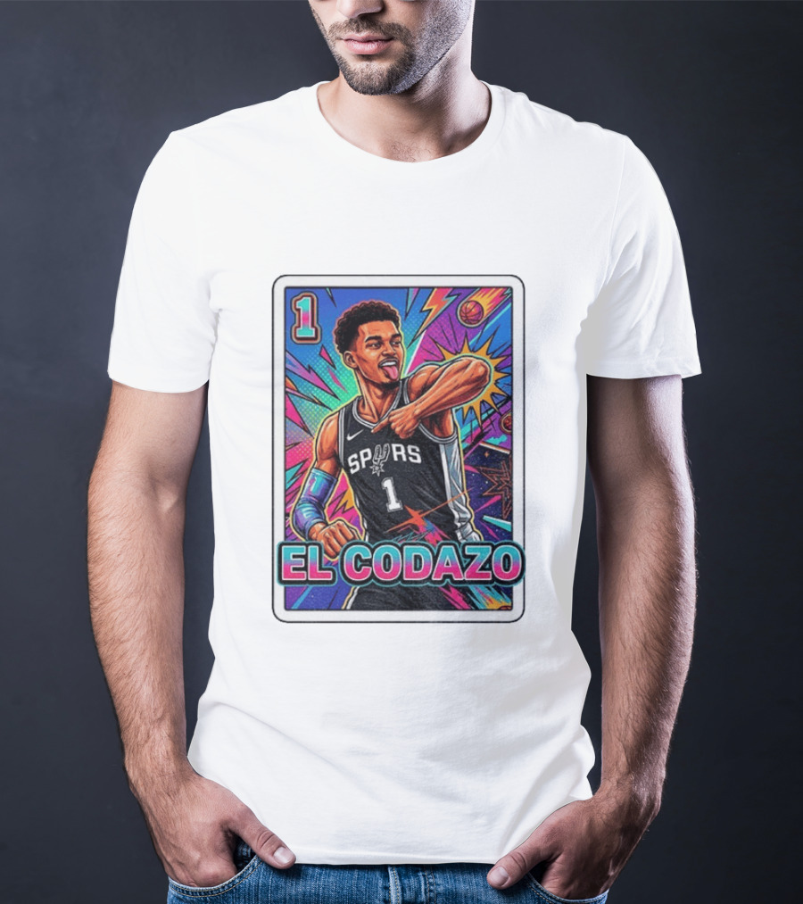 Victor Wembanyama San Antonio Spurs El Codazo Basketball Card 2026 T-Shirt