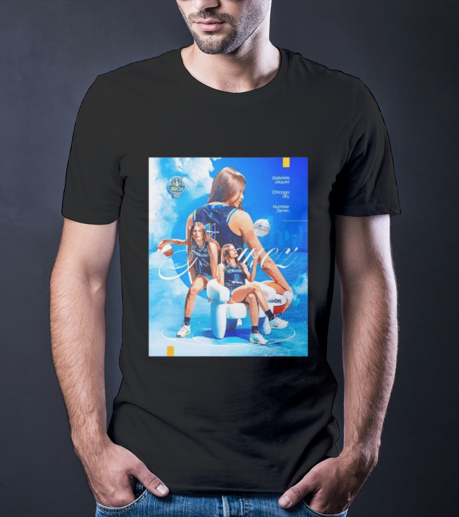 Chicago Sky Gabriela Jaquez Number Eleven Basketball T-Shirt