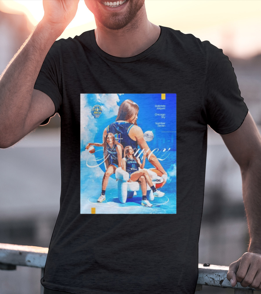 Chicago Sky Gabriela Jaquez Number Eleven Basketball T-Shirt