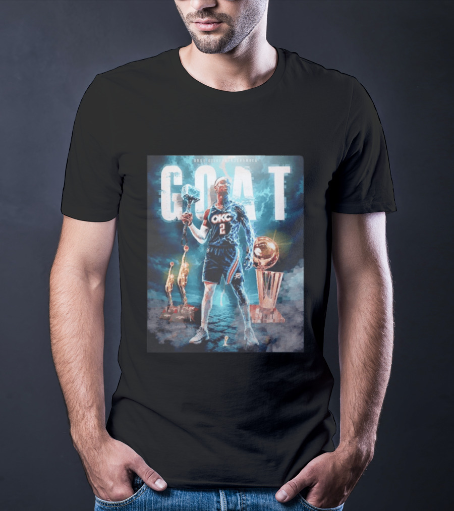 GOAT Shai Gilgeous Alexander OKC Thunder MVP And Awards T-Shirt