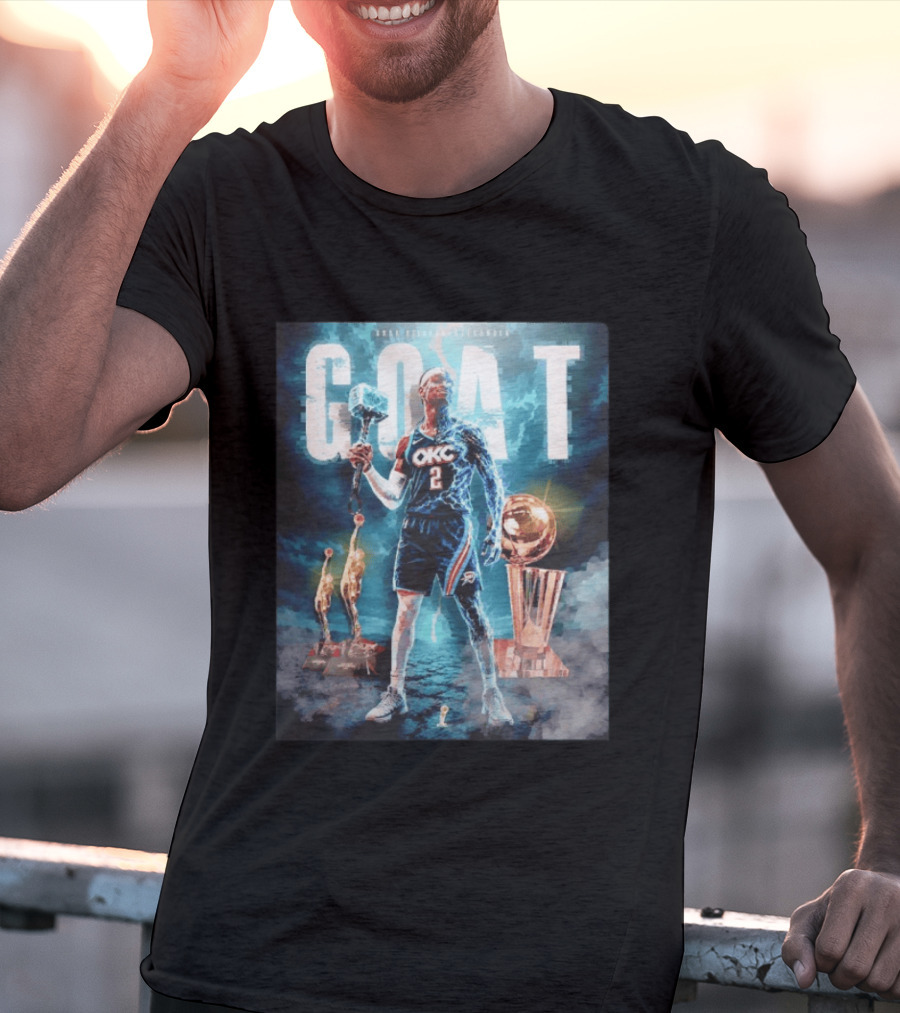 GOAT Shai Gilgeous Alexander OKC Thunder MVP And Awards T-Shirt