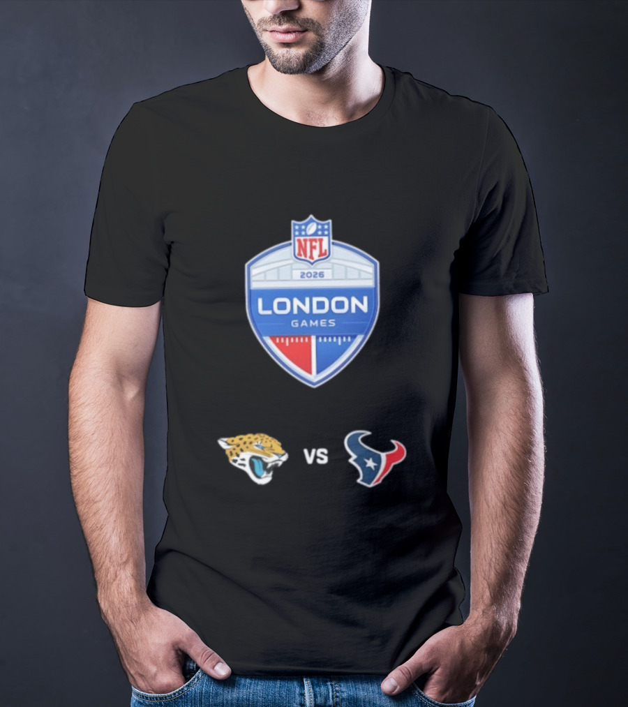 NFL 2026 London Games Jacksonville Jaguars Vs Houston Texans Matchup T-Shirt
