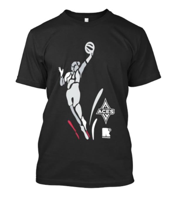 WNBA Las Vegas Aces Round21 Victory Dunk T-Shirt
