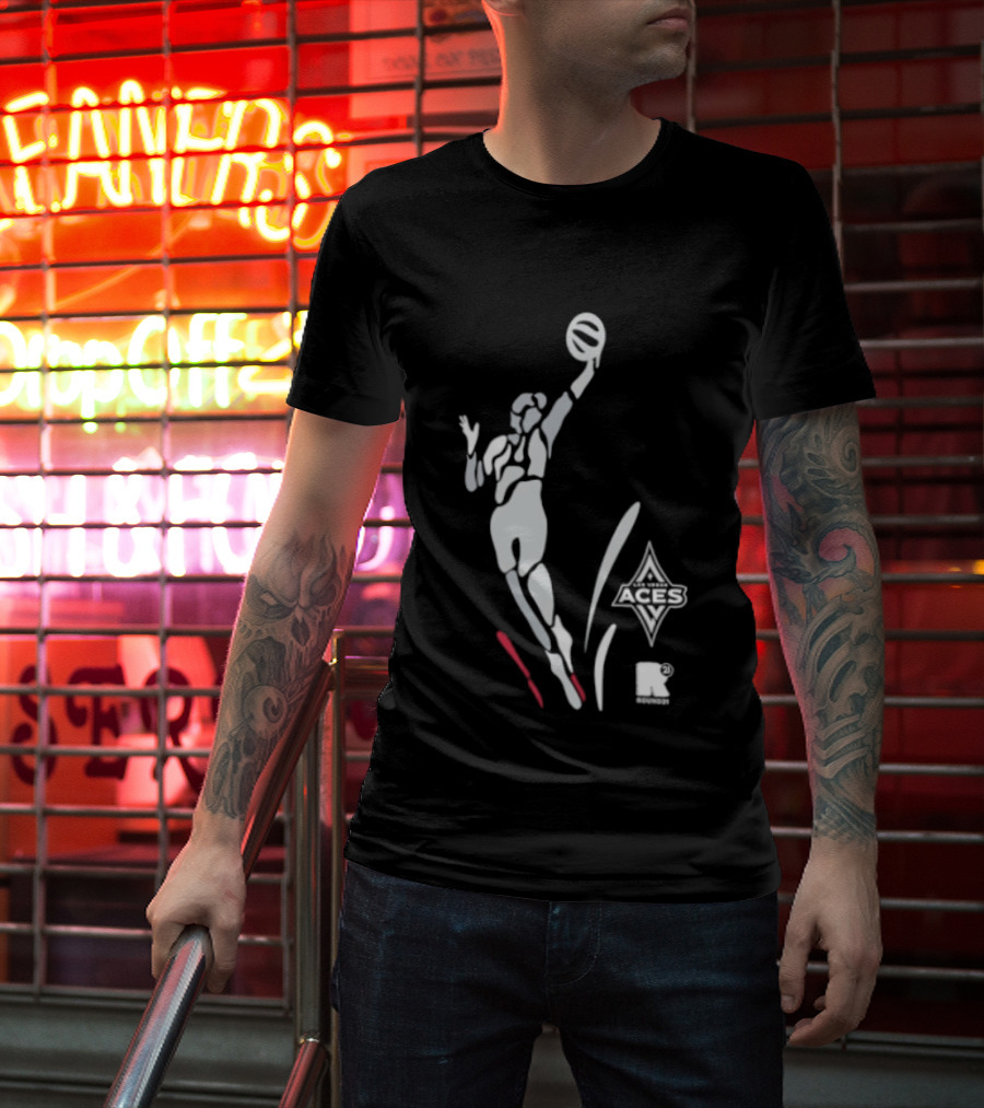 WNBA Las Vegas Aces Round21 Victory Dunk T-Shirt