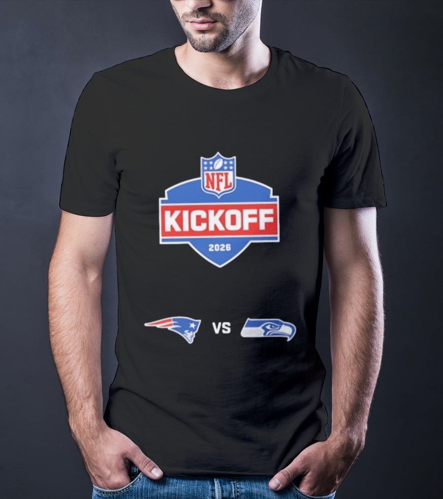 NFL Kickoff 2026 New England Patriots Vs Seattle Seahawks Matchup T-Shirt