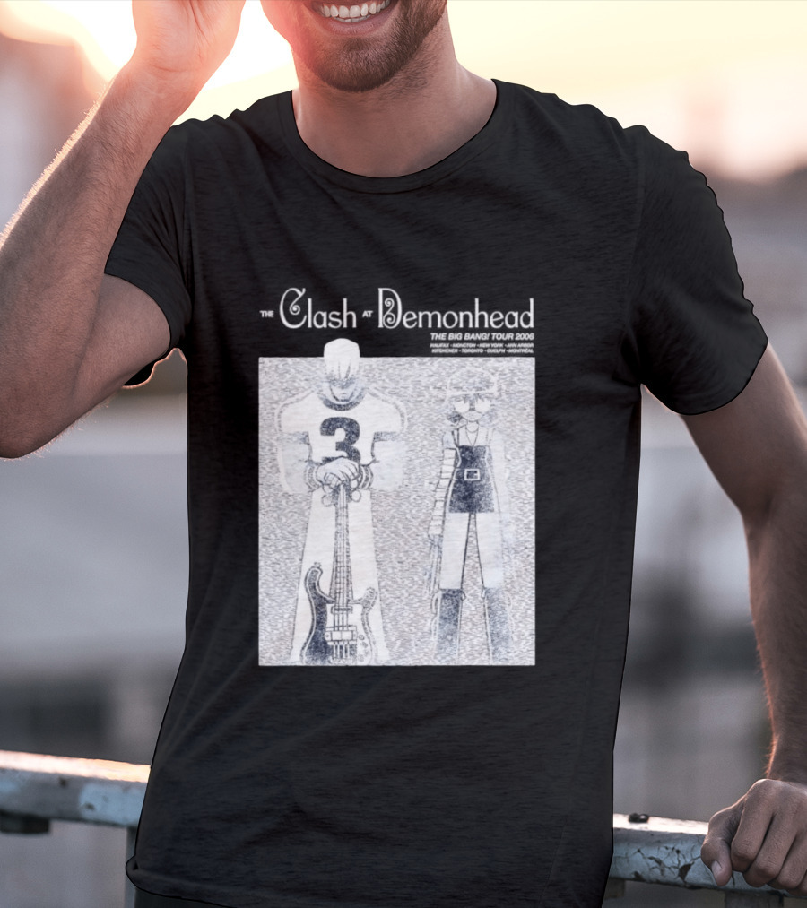 The Clash At Demonhead The Big Bang Tour 2006 Band Art Comic T-Shirt