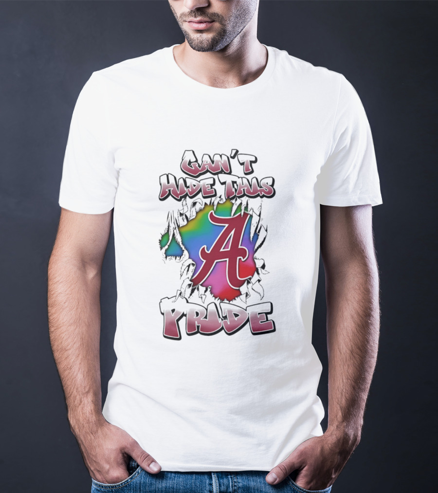 Alabama Crimson Tide Can't Hide This Pride A Logo Burst T-Shirt