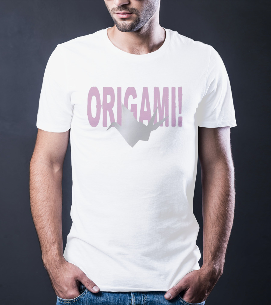Origami Crane Pink T-Shirt