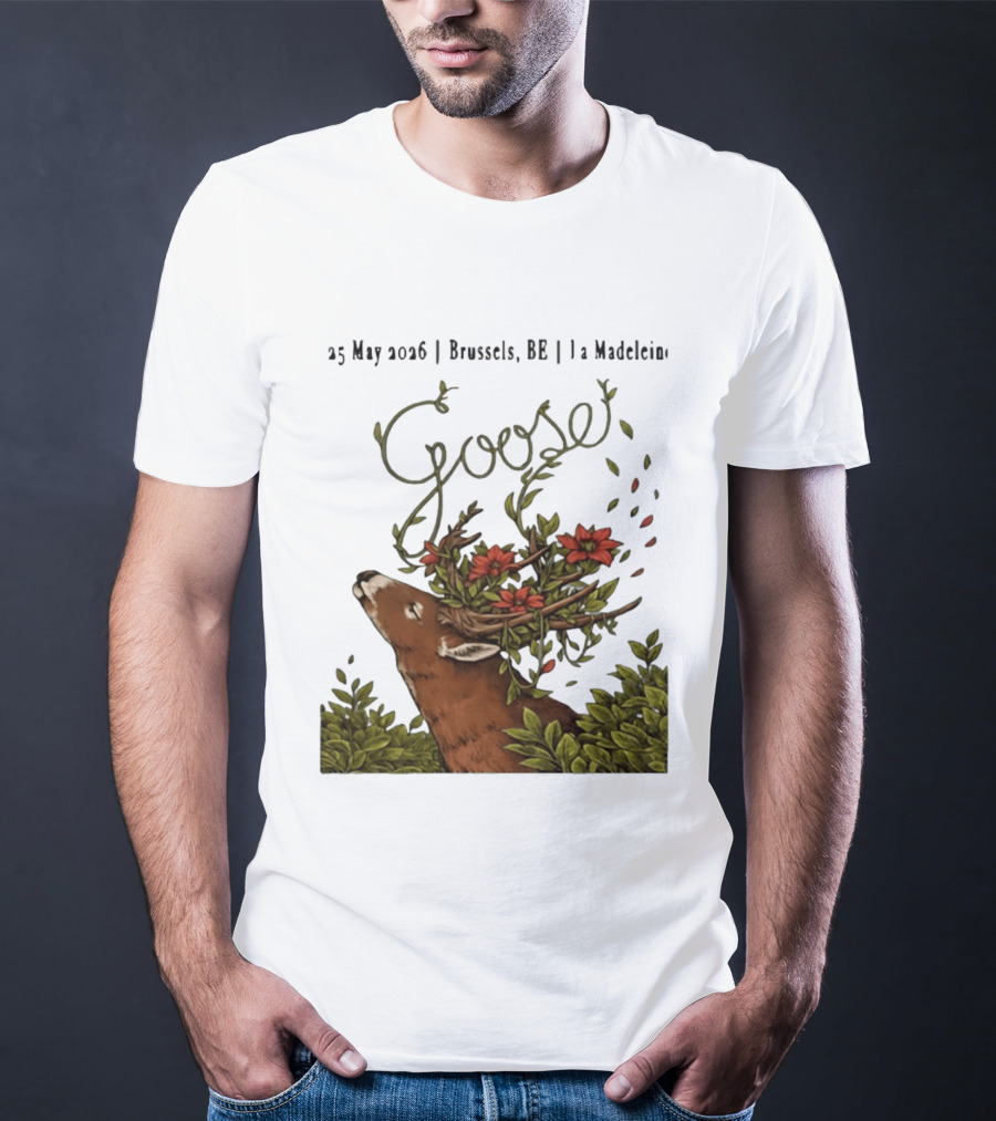 Goose 25 May 2026 Brussels BE La Madelein Deer With Floral Antlers T-Shirt