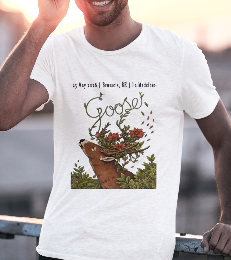 Goose 25 May 2026 Brussels BE La Madelein Deer With Floral Antlers T-Shirt