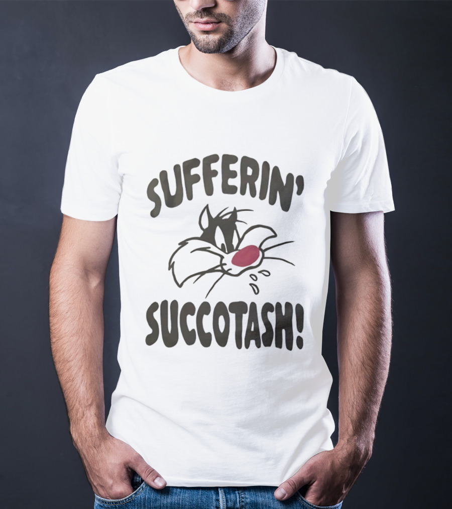 Looney Tunes Sylvester Sufferin' Succotash Catchphrase T-Shirt