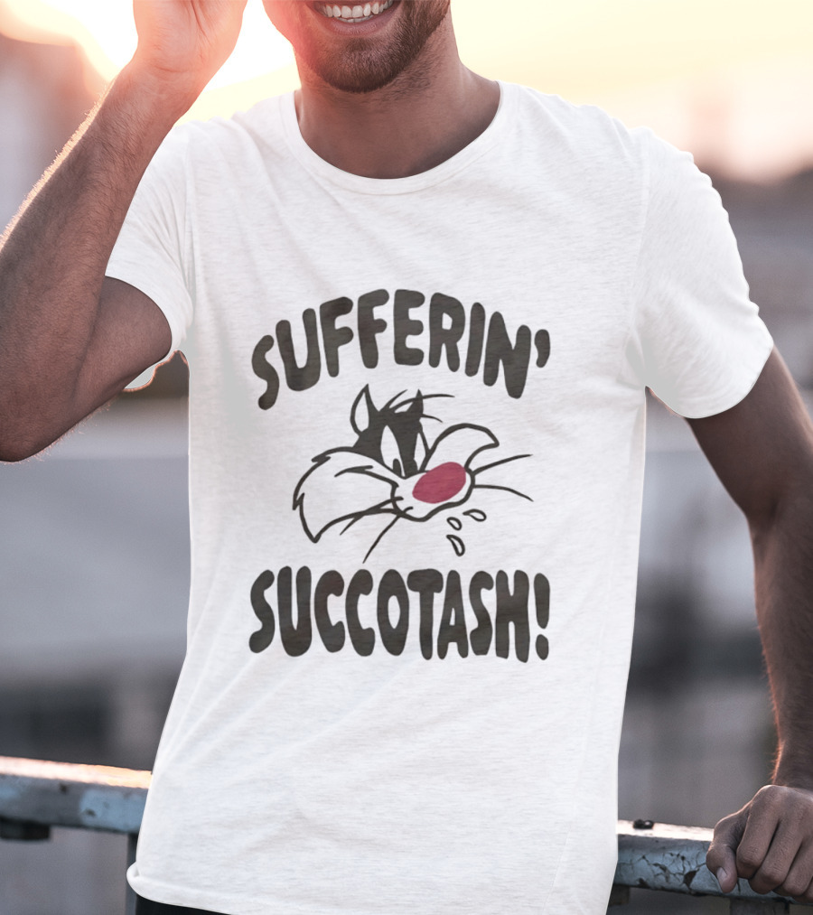 Looney Tunes Sylvester Sufferin' Succotash Catchphrase T-Shirt