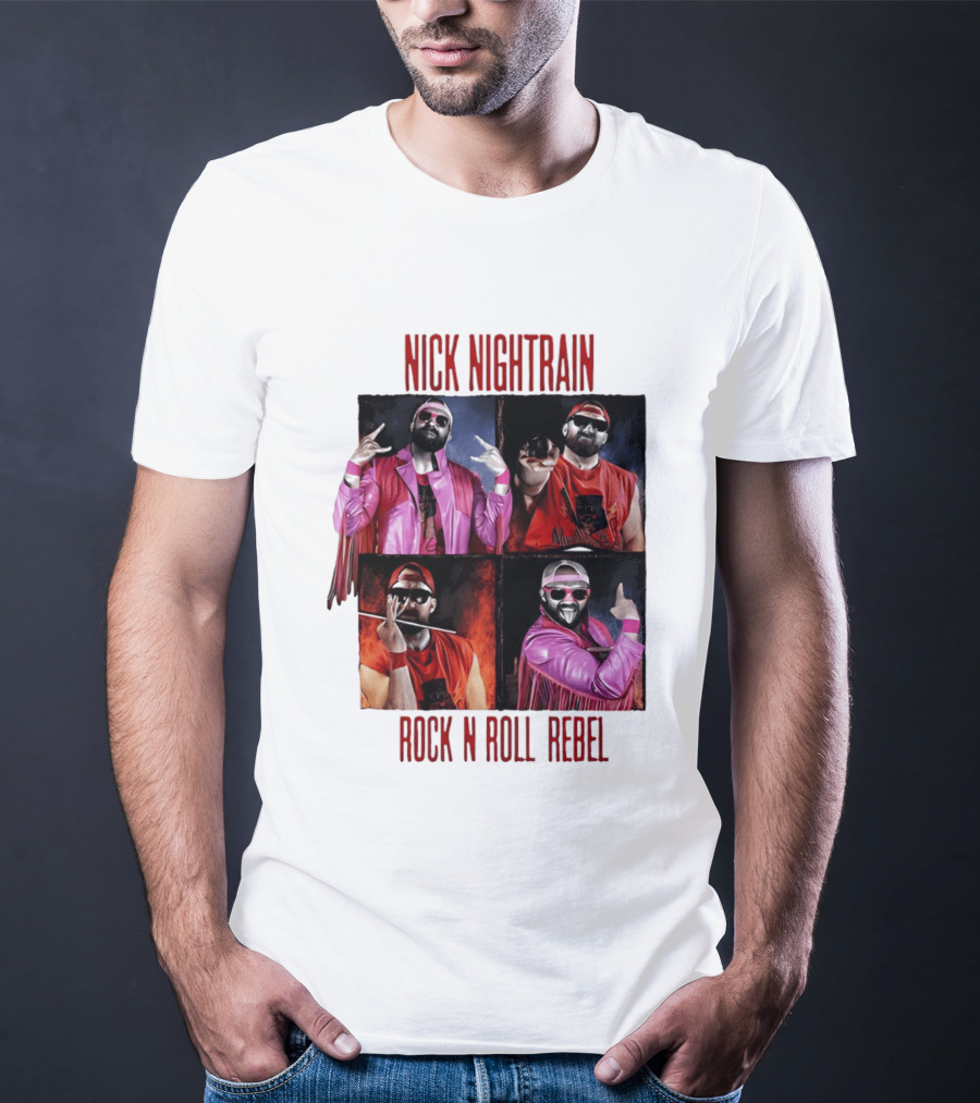 Nick Nightrain Rock N Roll Rebel Pink Jacket Red Bandana T-Shirt