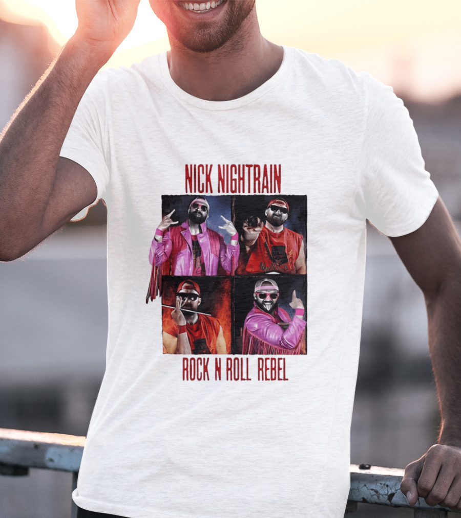 Nick Nightrain Rock N Roll Rebel Pink Jacket Red Bandana T-Shirt