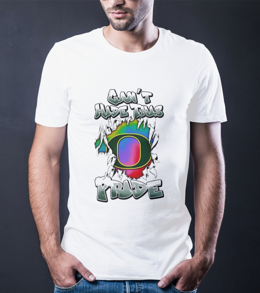 Oregon Ducks Can't Hide This Pride With Rainbow O T-Shirt
