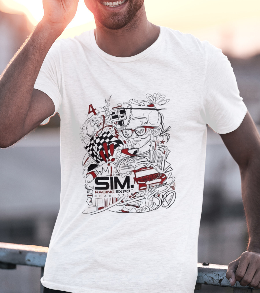 SIM Racing Expo Charlotte Urban Graffiti Style Racing T-Shirt
