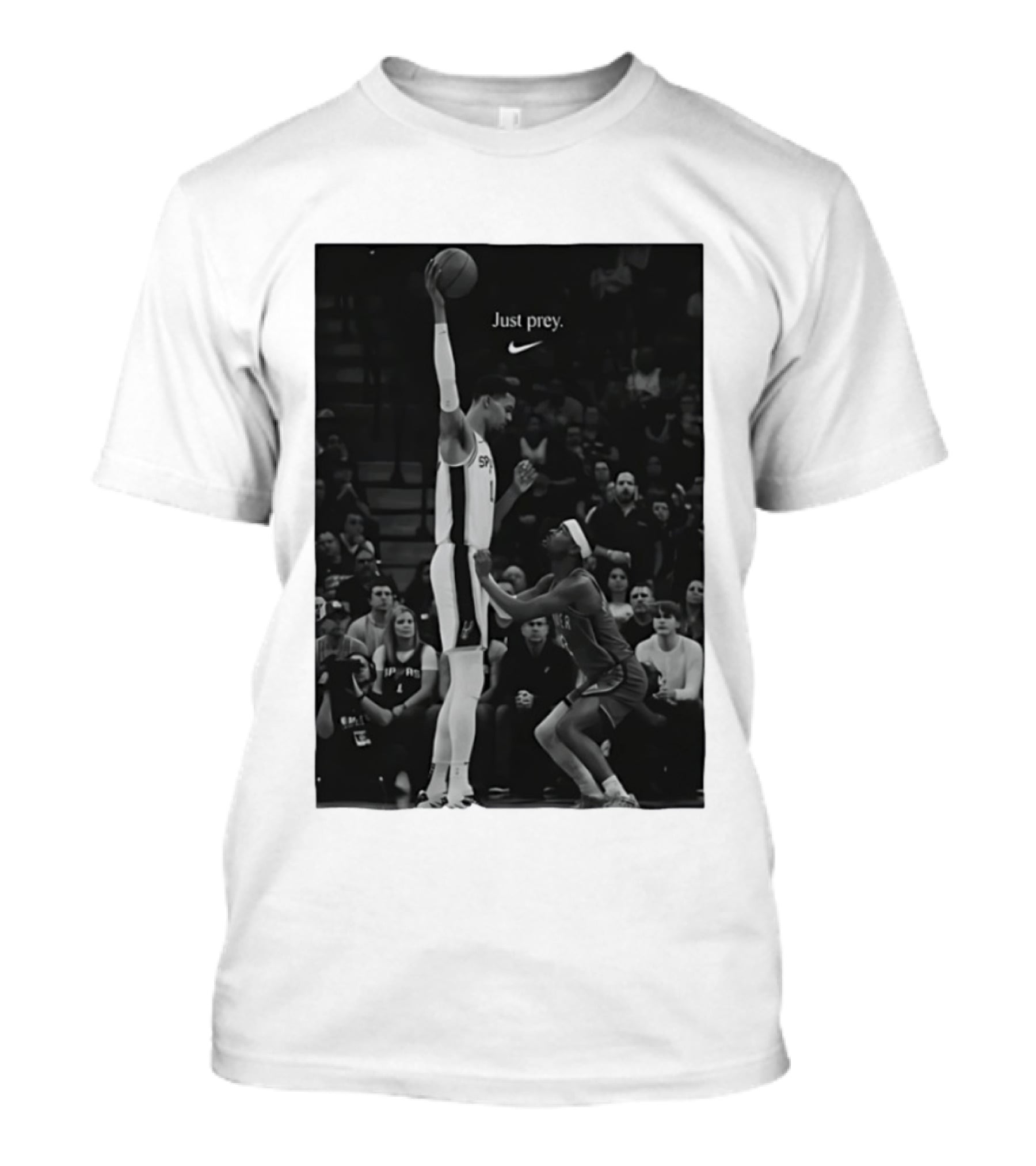 Victor Wembanyama San Antonio Spurs Just Prey Basketball Swoosh T-Shirt