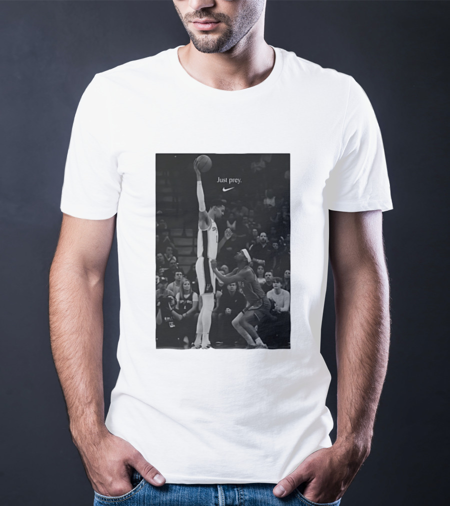 Victor Wembanyama San Antonio Spurs Just Prey Basketball Swoosh T-Shirt