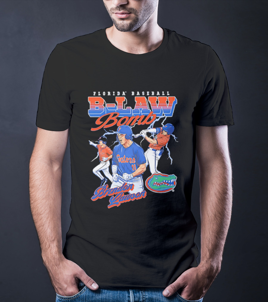 Florida Baseball B Law Bomb Brendan Lawson Gators T-Shirt