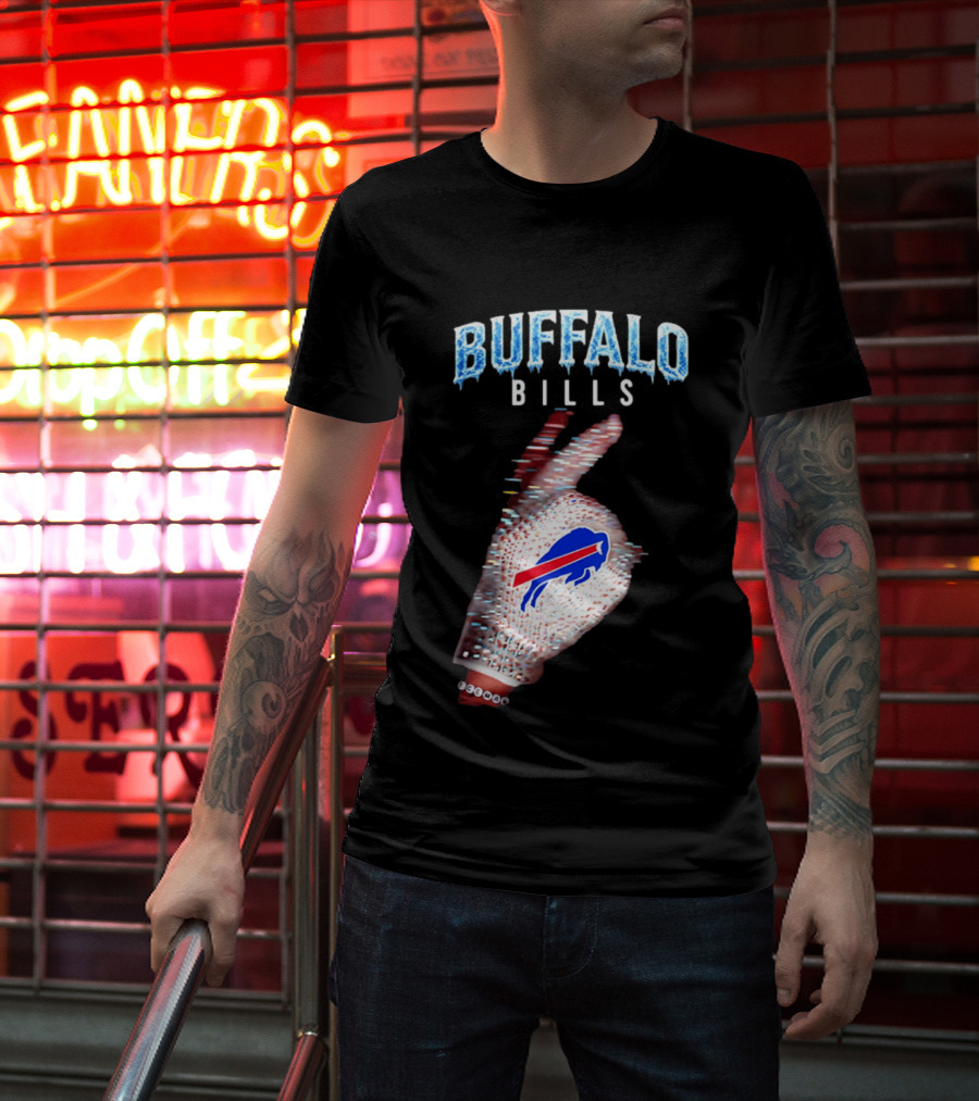 Buffalo Bills Iceman Glove Gesture 2026 T-Shirt