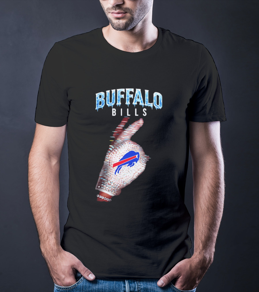 Buffalo Bills Iceman Glove Gesture 2026 T-Shirt