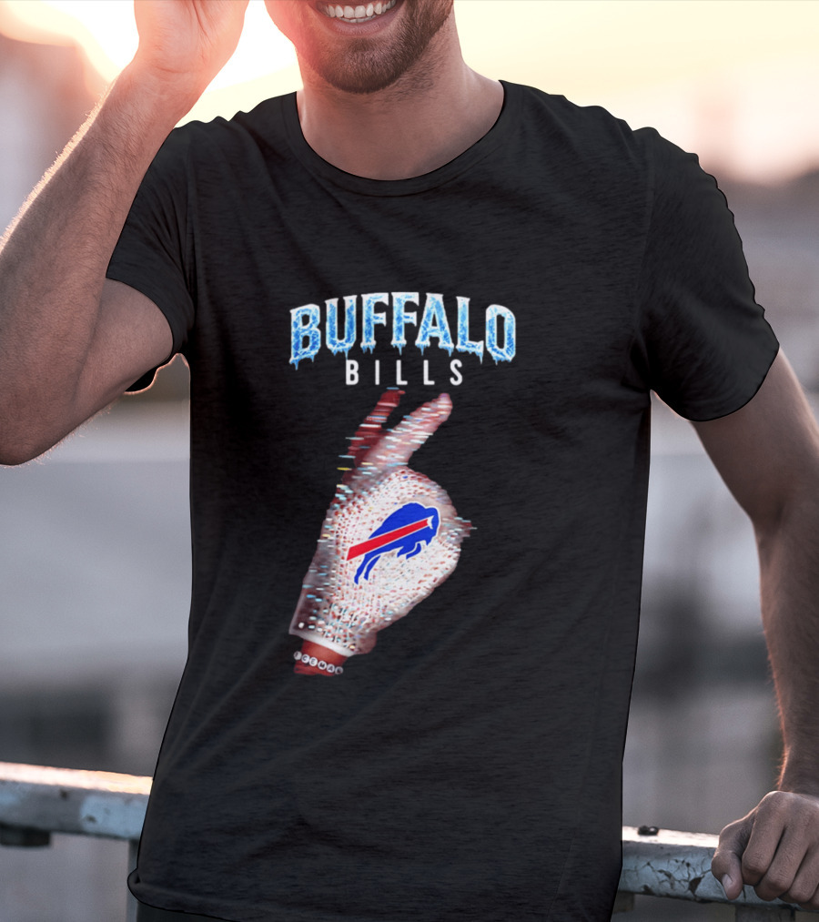 Buffalo Bills Iceman Glove Gesture 2026 T-Shirt