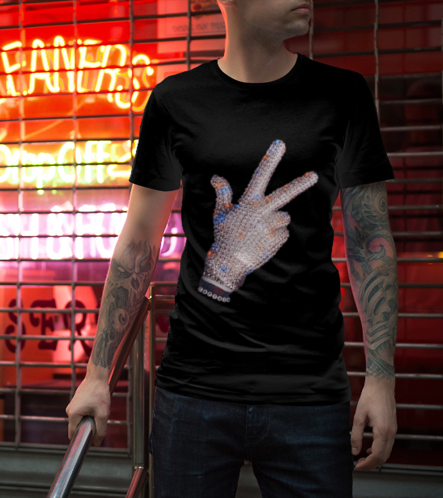 Jalen Brunson Captain New York Knicks Iceman Hand Crystal Glove Knicks T-Shirt