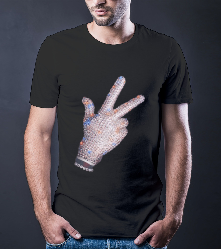 Jalen Brunson Captain New York Knicks Iceman Hand Crystal Glove Knicks T-Shirt