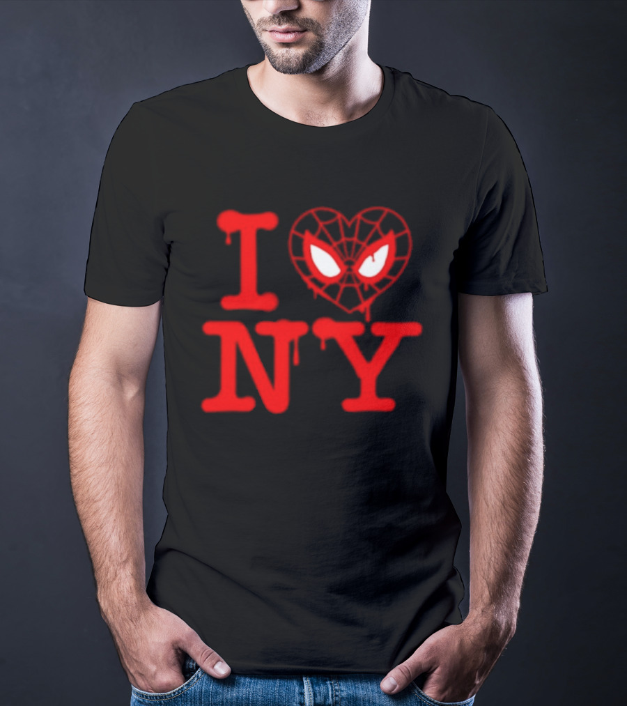 I Heart NY Spider Mask T-Shirt
