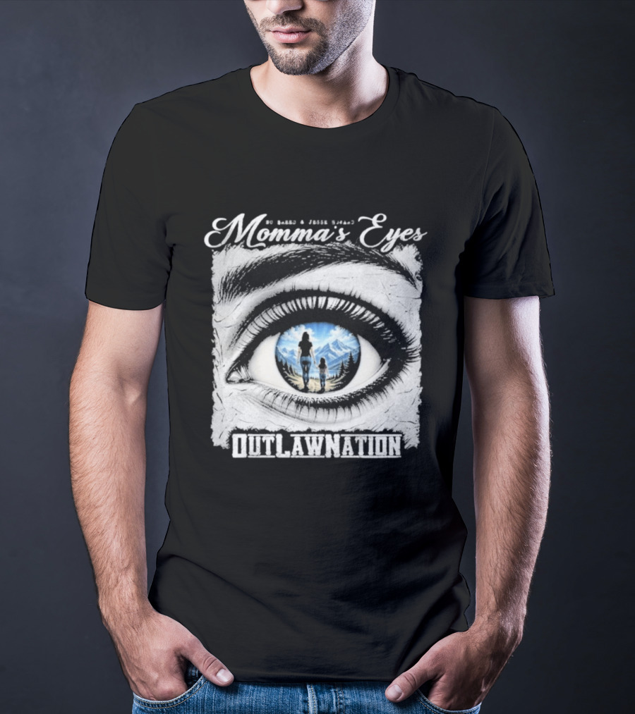 Momma's Eyes Outlaw Nation Country Scene T-Shirt