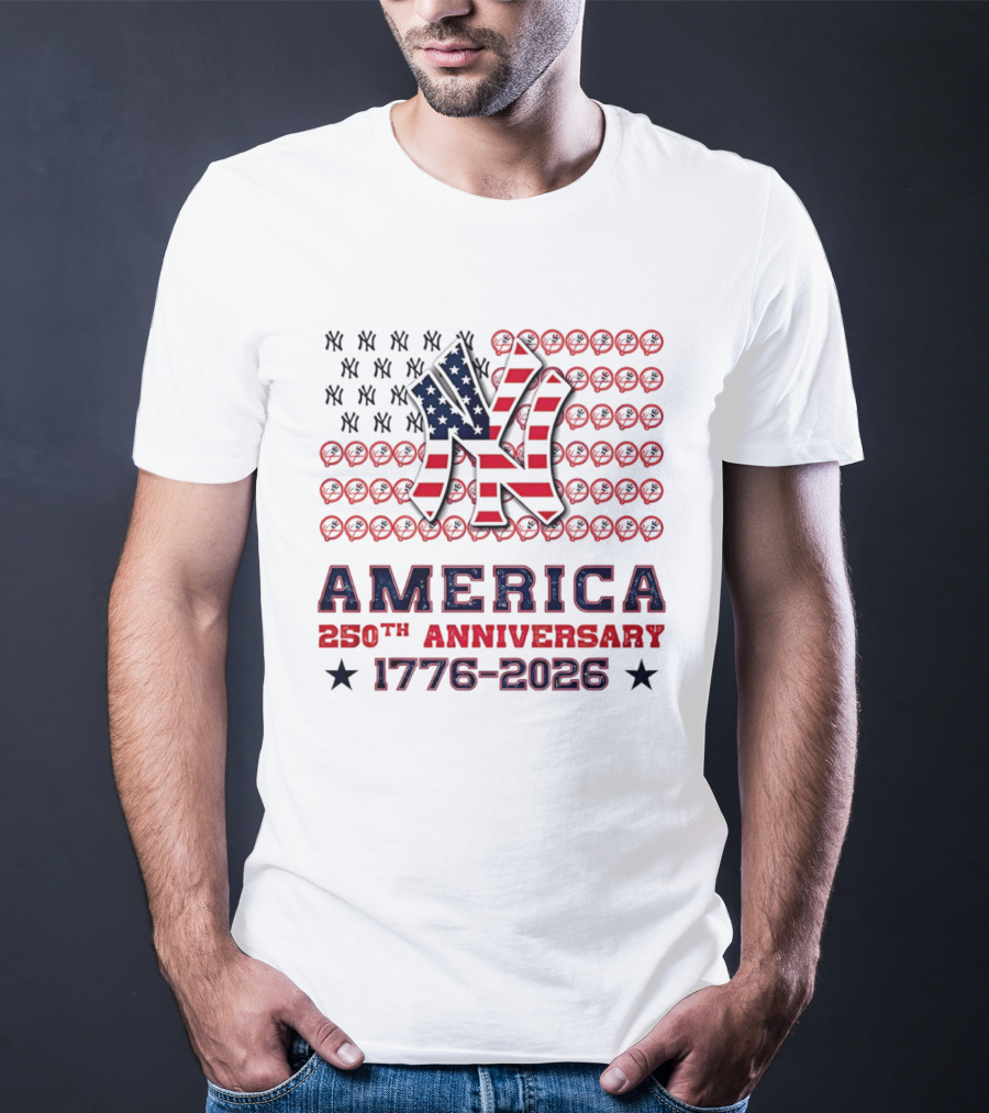 New York Yankees America 250th Anniversary Celebration 1776 2026 T-Shirt