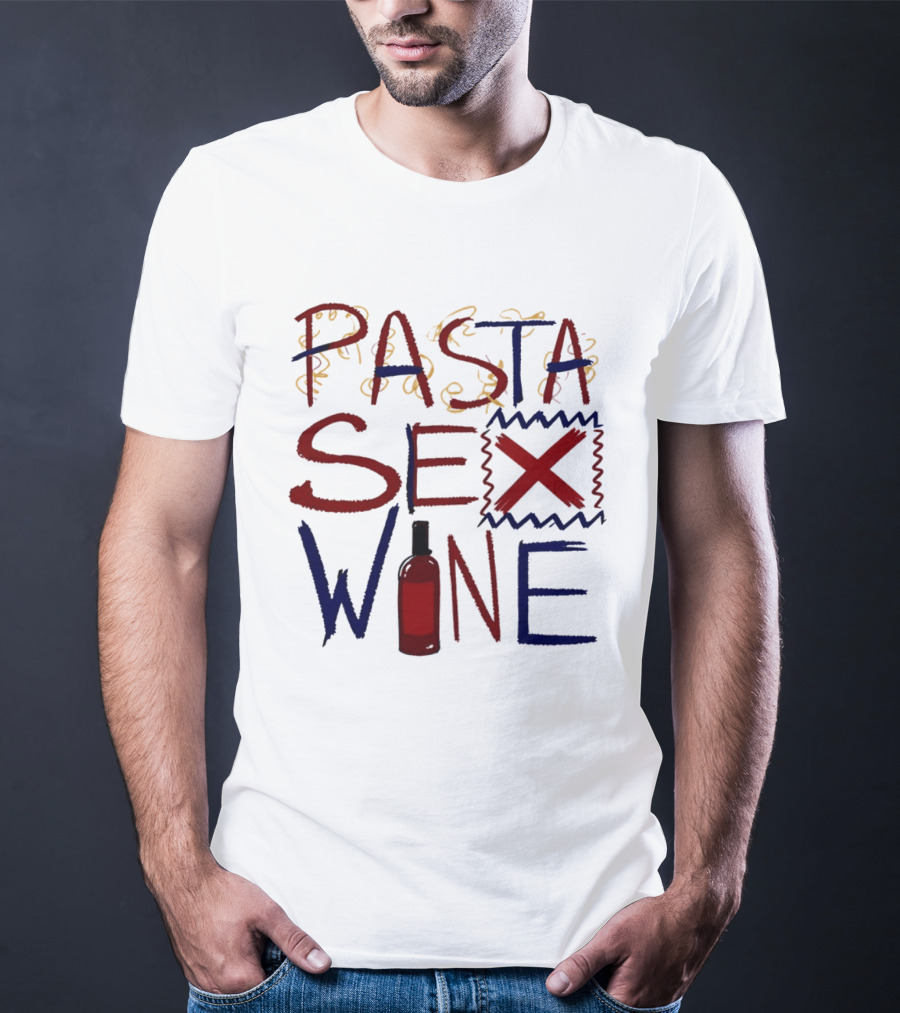 Pasta Sex Wine Bottle T-Shirt