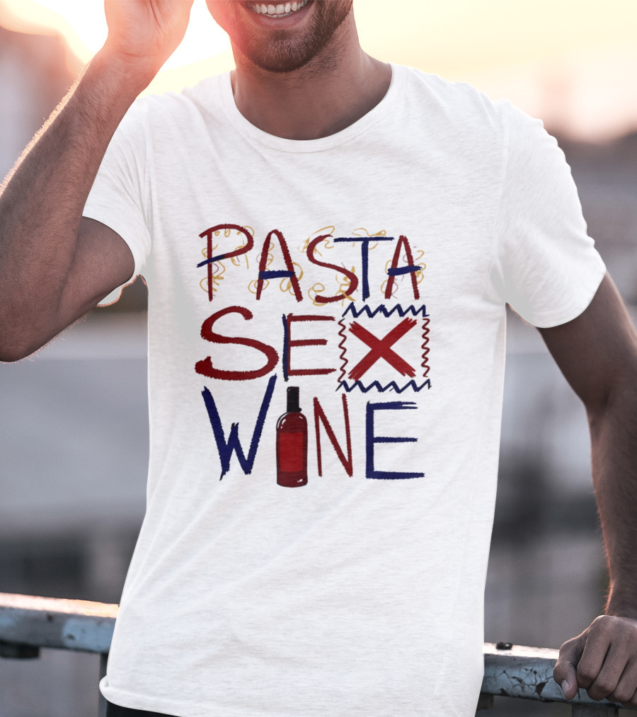 Pasta Sex Wine Bottle T-Shirt