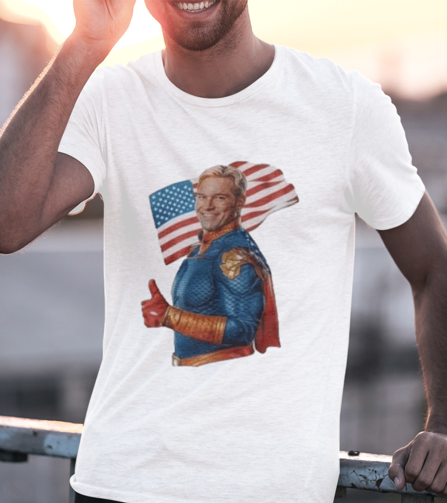 The Boys Season 5 Homelander American Flag Thumbs Up T-Shirt