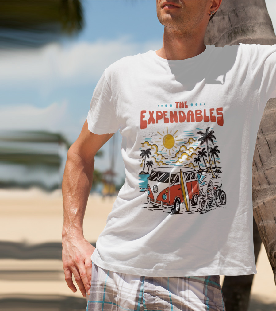 The Expendables Santa Cruz Surf Van Beach Sunset Scene 2026 T-Shirt