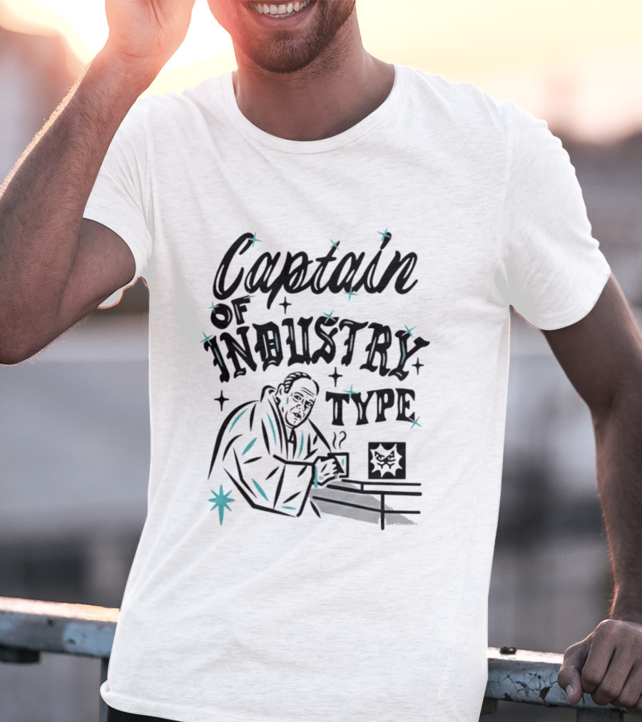 Captain Of Industry Type Tony Soprano Coffee Mafia T-Shirt