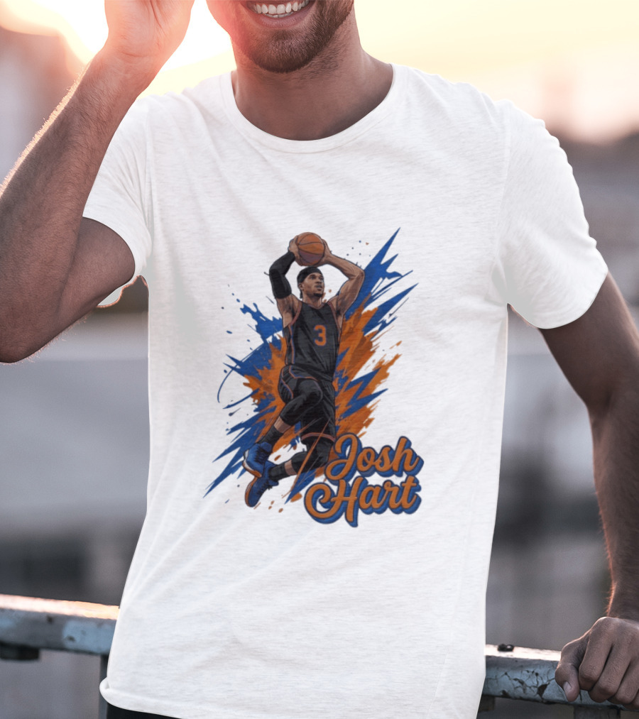 Josh Hart New York Knicks Basketball Number 3 T-Shirt