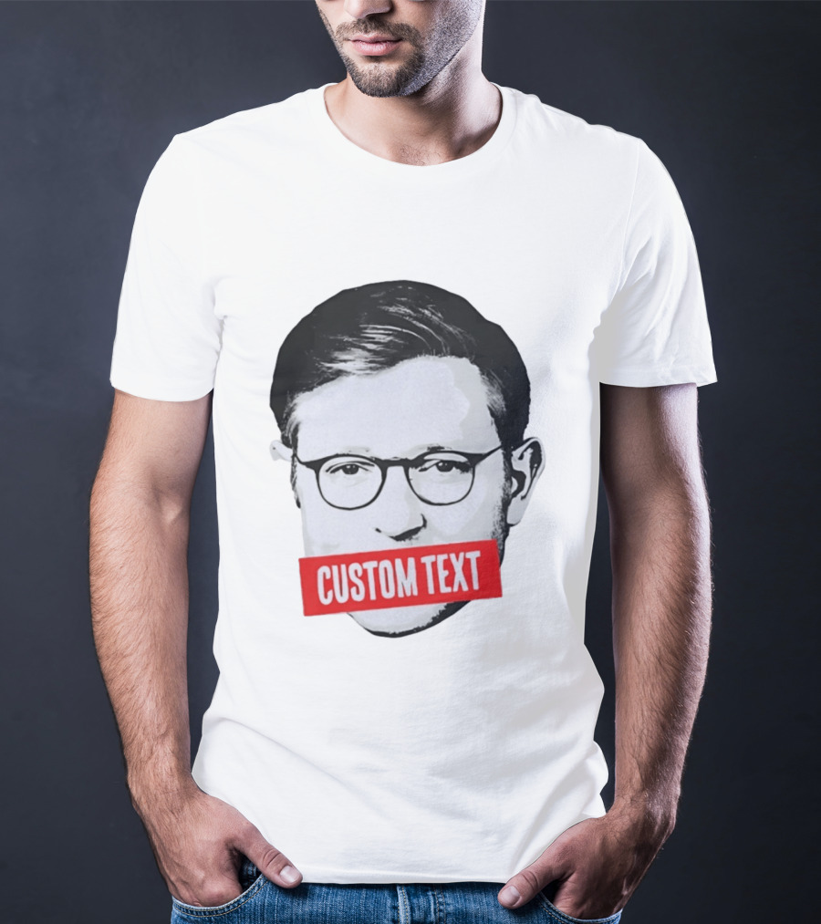 Mike Johnson Silenced Voice Custom Text Stencil T-Shirt