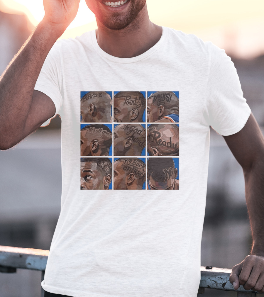New York Knicks NY Phrase Tattoos Basketball T-Shirt
