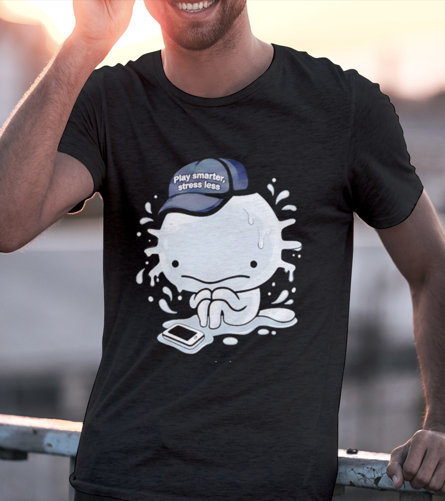 Axolotl Play Smarter Stress Less Hat And Phone T-Shirt