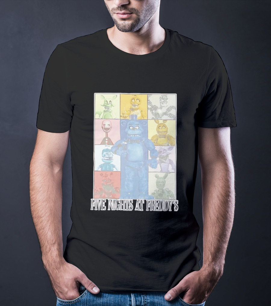 Five Nights At Freddy's The Eras Tour Animatronics Characters T-Shirt