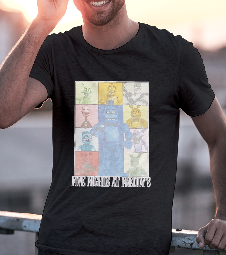 Five Nights At Freddy's The Eras Tour Animatronics Characters T-Shirt