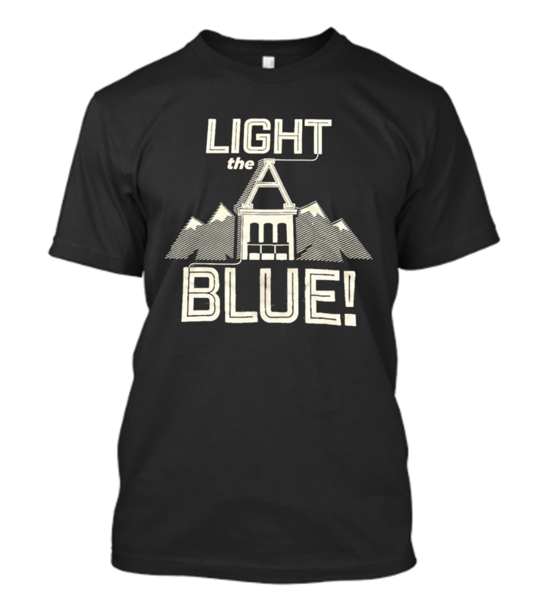 Light The A Blue Utah State University T-Shirt